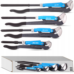 Klucz Do Rur Hydrauliczny Nastawny Zestaw 4 szt