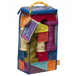 B.Toys 26 miękkie klocki dla niemowlaka klocków Elemenosqueeze