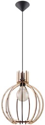 Sollux Drewniana lampa wisząca SL.0391 klatka do jadalni