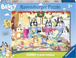 Ravensburger - Puzzle Bluey, Boże Narodzenie z niebieskim,