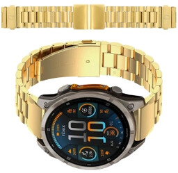 Bizon ze stali nierdzewnej Aura QuickFit 22mm Złoty