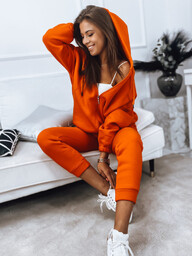 Komplet dresowy damski AMILIA PREMIUM pomarańczowy Dstreet AY0744-XL