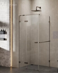 NEW TRENDY EXK-3318 Kabina prysznicowa AVEXA GUNMETAL BRUSHED