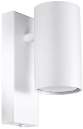 Sollux Biała lampa ścienna SL.1076 metalowa tuba