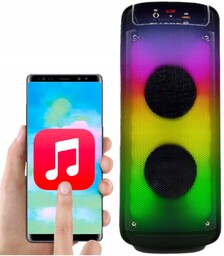 Głośnik Przenośny Tuba Led Rgb 600W Bluetooth Aux