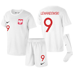 Strój Piłkarski Nike Polska Lewandowski 110-116