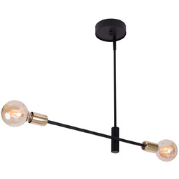 Lampa sufitowa ONYX 2 CZARNY/ZŁOTY w nowoczesnym stylu