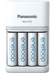 Ładowarka akumulatorków Ni-MH Panasonic Eneloop BQ-CC55 + 4