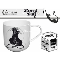 KUBEK PORCELANOWY Zakochane Koty CRAZY CATS
