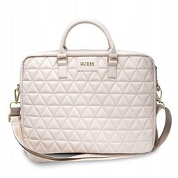 Guess Quilted Bag for Notebook 16" Różowe