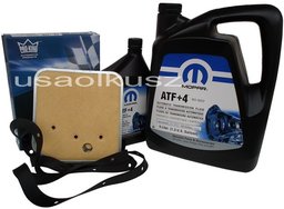 Olej MOPAR ATF+4 oraz filtr oleju skrzyni biegów