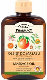Rozgrzewający olejek do masażu ciała, Green Pharmacy, 200ml