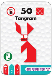 50 Tangram, podróżne łamigłówki, The Purple Cow, łamigłówka