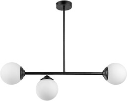 NOWOCZESNA LAMPA SUFITOWA WISZĄCA CZARNA FINO W3