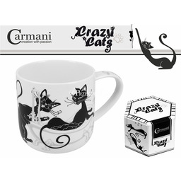 KUBEK PORCELANOWY Koty Czyścioszki CRAZY CATS