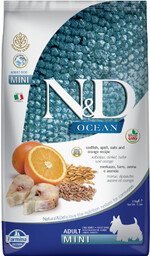 Farmina N&D Ocean Healthy Grains Adult Mini, dorsz