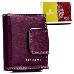 Portfel skórzany Peterson PTN 42329-SH fioletowy