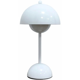 Lumes Biała lampa stołowa stylu retro D2-B34