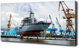 Foto obraz na płótnie Stocznia statek