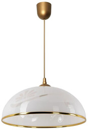 Lumes Biało-złota kuchenna lampa wisząca - EXX90-Insa
