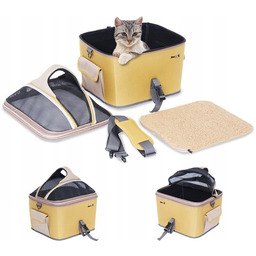 MaxxPet Koszyk rowerowy dla psa tylni 37x29x32 brązowy