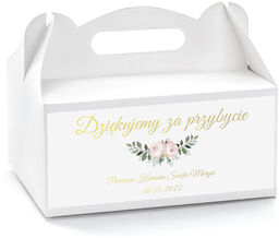 Personalizowane pudełka na ciasto komunijne - 4 szt.