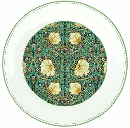 PORCELANOWY TALERZ PŁASKI OBIADOWY William Morris Black -