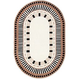 Dywan owalny wełniany Carpet Decor Handmade Roma ivory