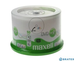 Maxell plyta DVD PLUS R 4,7GB 16x cake
