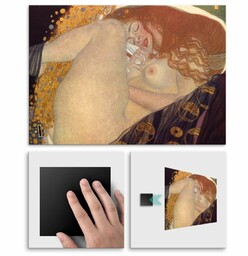 Plakat metalowy Gustav Klimt Danae M