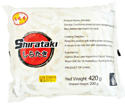 Makaron Shirataki Konjac, grube kluski udon 400g -