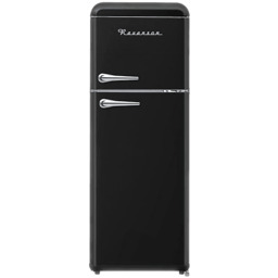 Chłodziarko-zamrażarka RAVANSON Retro LKK-210RB 147cm Czarny