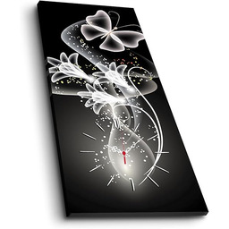 Zegar ścienny z dekoracyjnym płótnem w stylu fantasy