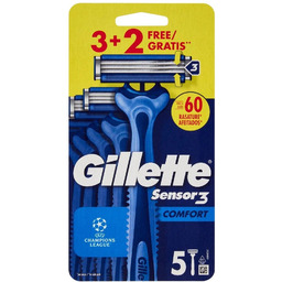Sensor3 Comfort jednorazowe maszynki do golenia 5szt