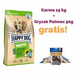 HAPPY DOG - NaturCroq jagnięcina z ryżem 15kg