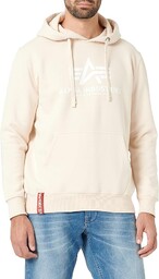 ALPHA INDUSTRIES Męska bluza z kapturem, basic, nieprzejrzysta,