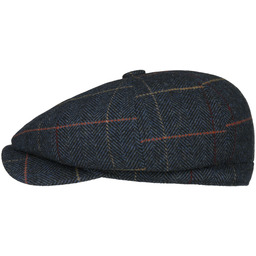 Czapka Kaszkiet Herringbone Check by Lipodo, ciemnoniebieski, cm
