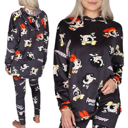 Atomówki Grafitowy komplet damski HOMEWEAR, CIEPŁA bluza