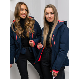 Granatowa kurtka zimowa damska sportowa Denley HH012B
