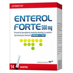 Enterol Forte Lek probiotyczny 500 mg, 14 saszetek