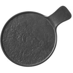Talerz serwingowy z rączką 300x200x30 mm Crust czarna