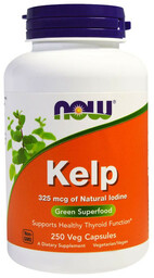NOW Kelp 325mcg Of Natural Iodine 250vegcaps
