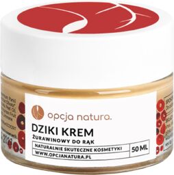 Opcja Natura Dziki Krem, żurawinowy krem do rąk,