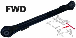 Wahacz tylny poprzeczny tylnego zawieszenia Jeep Compass FWD