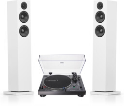 Audio-technica AT-LP120X-USB (czarny) + A38 (biały)