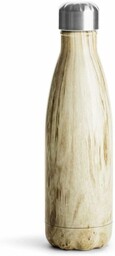 Sagaform stalowa butelka drewno 500 ml