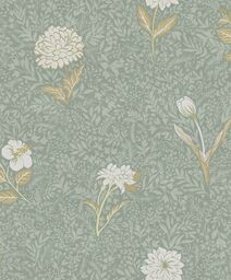 Tapeta dekoracyjna Khroma Olivia Dahlia Teal OLI305