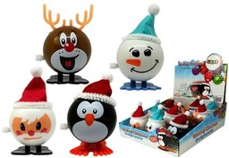 Import LEANToys, Zestaw nakręcanych zabawek świątecznych, 12 szt.