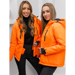 Pomarańczowa kurtka zimowa damska sportowa Denley HH012B