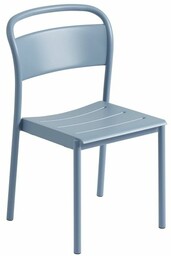 Muuto LINEAR SIDE Krzesło Ogrodowe Metalowe / Niebieski